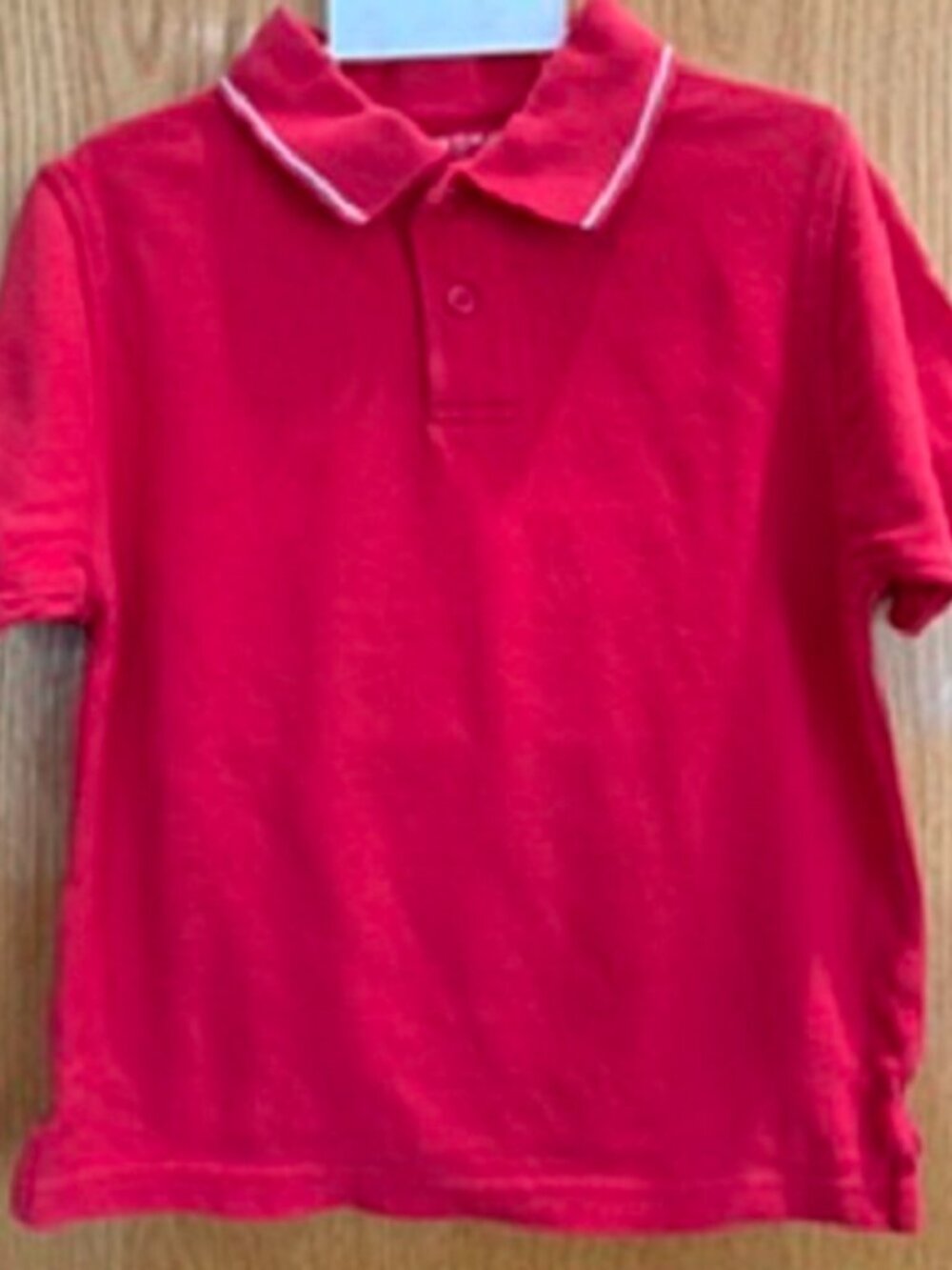 Boy's SONOMA Lifestyle Red T-Shirt 2-Button Placket 100% Cotton Sz: M/5-6